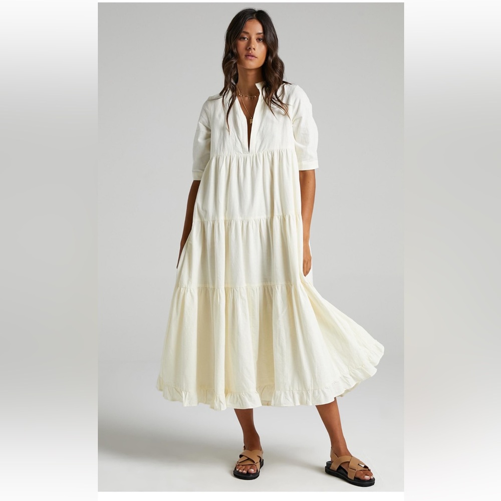 Showpo Serilda Dress in Cream